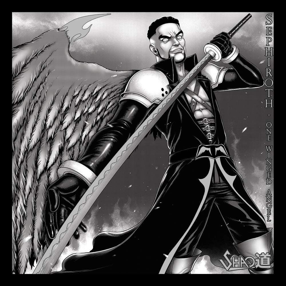 Sephiroth Foil Art Print - Signed-Shao Dow - The DiY Gang Store-